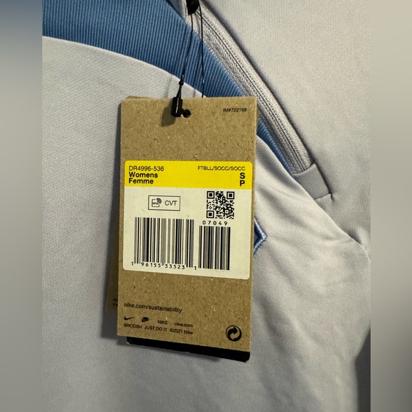 France Women's Nike Strike Crew Drill Top - Purple SIZE SMALL - Picture 3 of 8